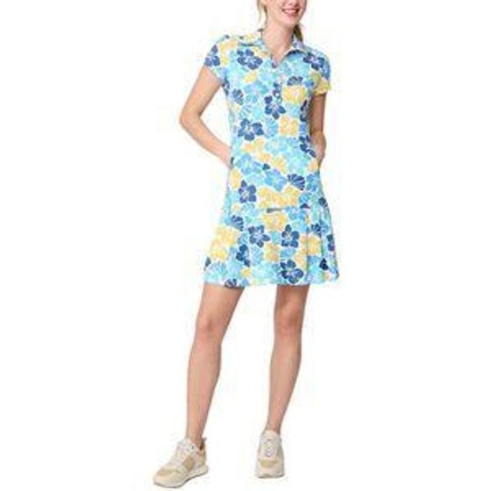 J Mclaughlin Dress Dorte Polo Short Sleeve Mini Athletic Womens Extra Small Blue